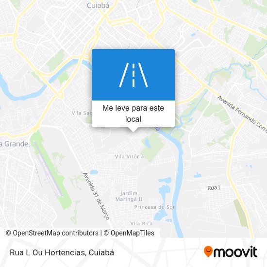 Rua L Ou Hortencias mapa
