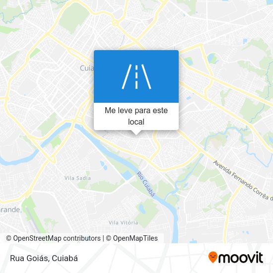 Rua Goiás mapa
