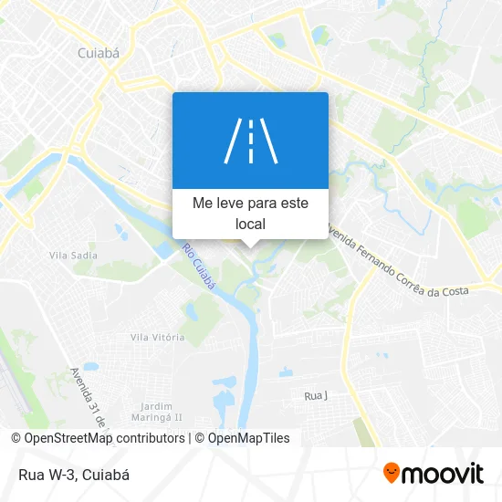 Rua W-3 mapa
