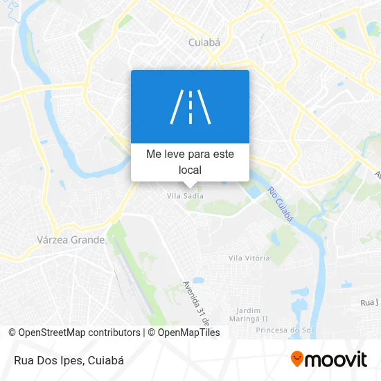 Rua Dos Ipes mapa