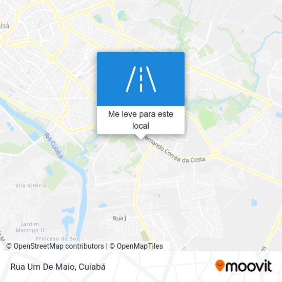 Rua Um De Maio mapa
