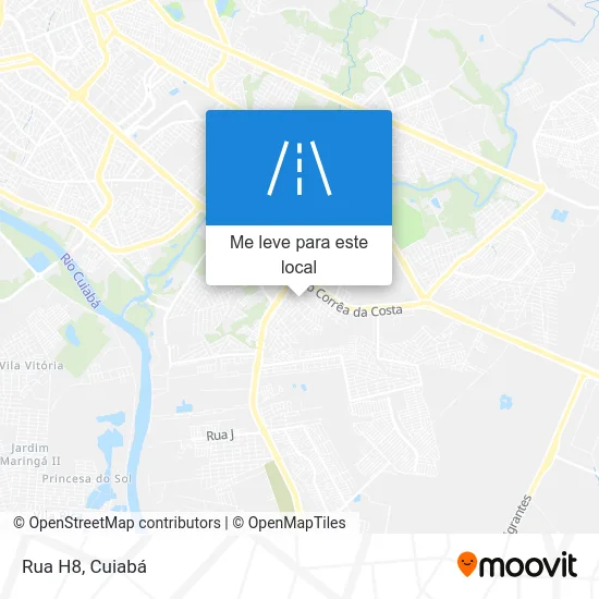 Rua H8 mapa