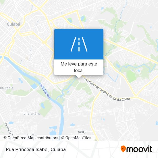 Rua Princesa Isabel mapa