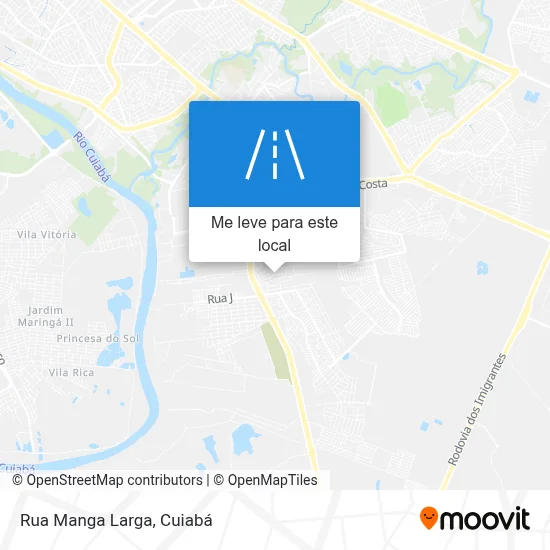 Rua Manga Larga mapa