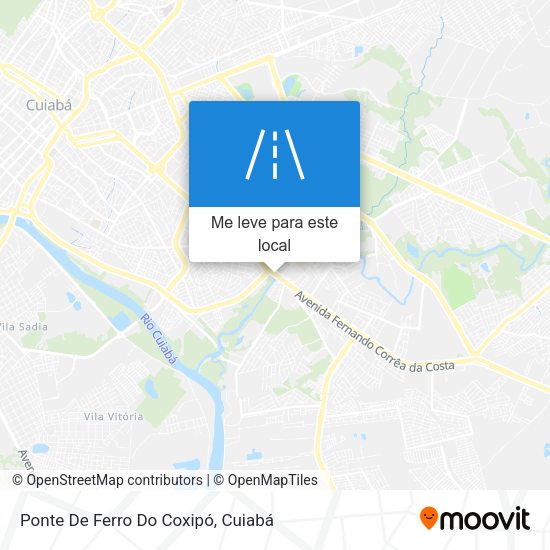 Ponte De Ferro Do Coxipó mapa
