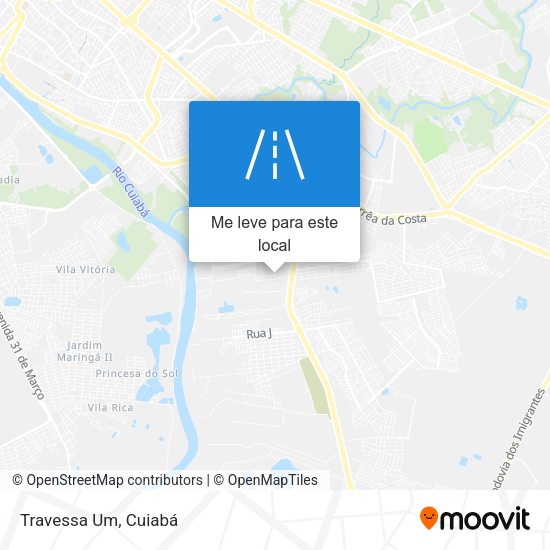 Travessa Um mapa