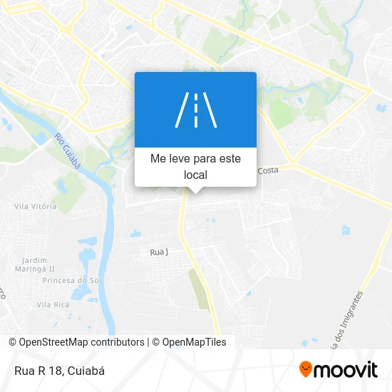 Rua R 18 mapa