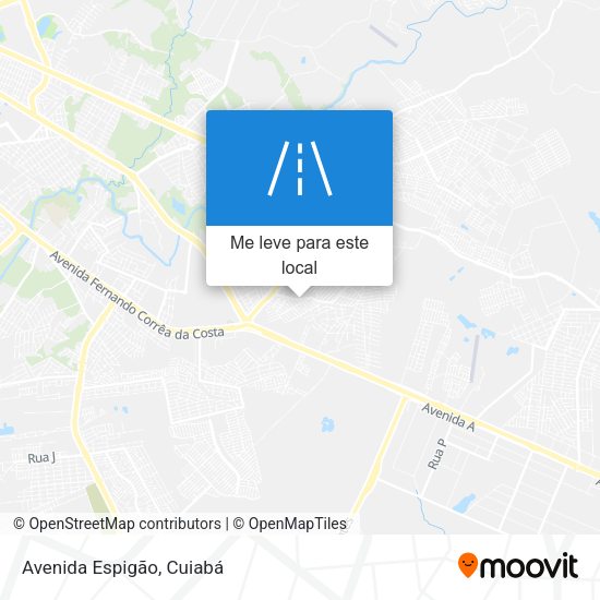Avenida Espigão mapa