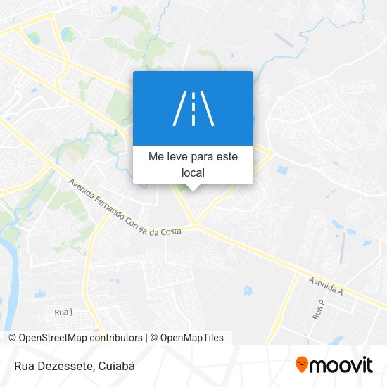 Rua Dezessete mapa
