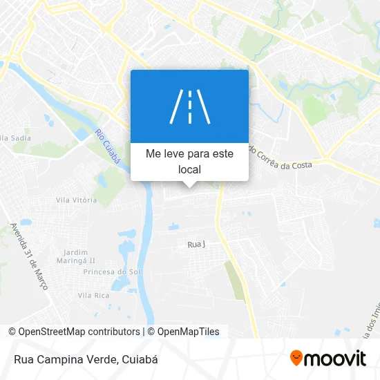 Rua Campina Verde mapa