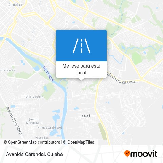 Avenida Carandai mapa