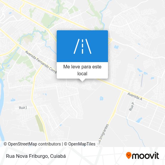 Rua Nova Friburgo mapa