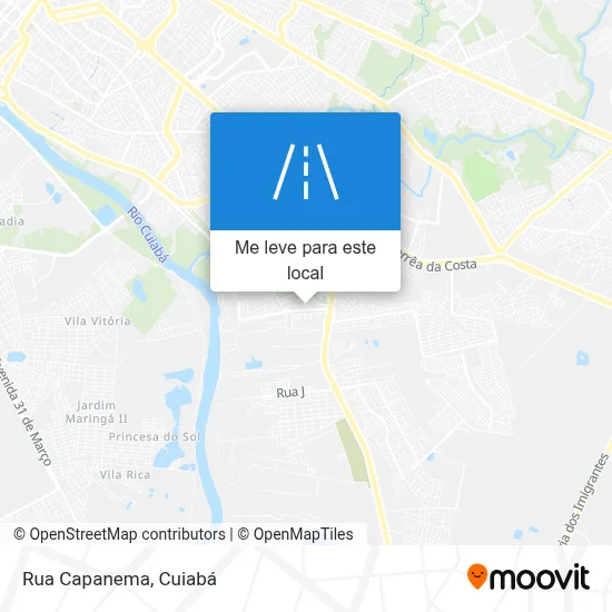 Rua Capanema mapa