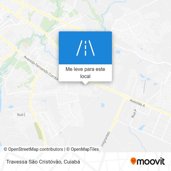 Travessa São Cristóvão mapa