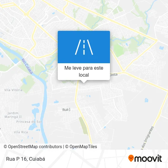 Rua P 16 mapa