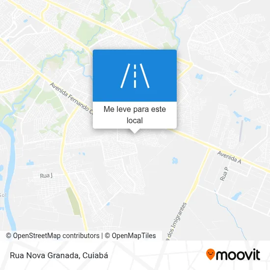 Rua Nova Granada mapa