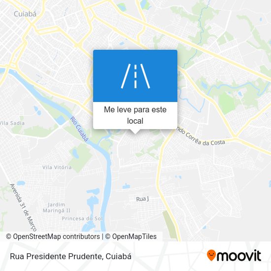 Rua Presidente Prudente mapa