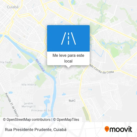 Rua Presidente Prudente mapa