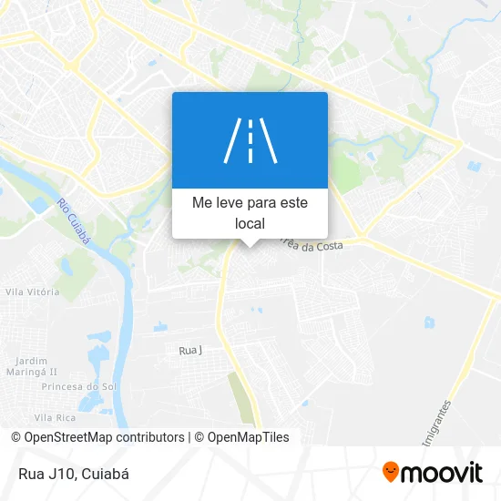 Rua J10 mapa