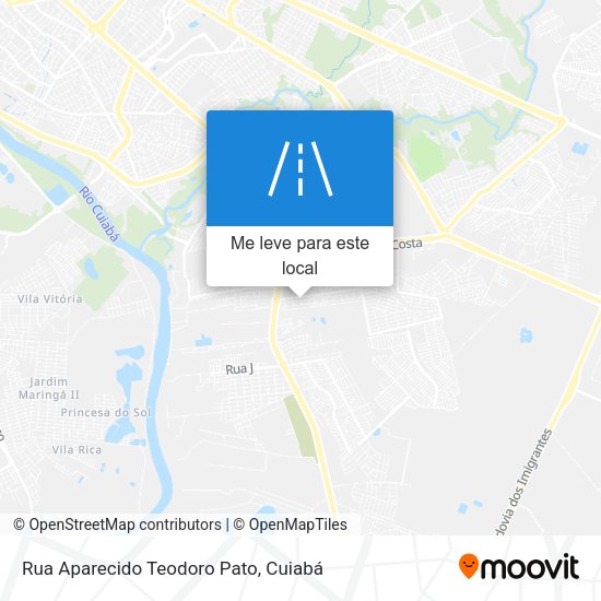 Rua Aparecido Teodoro Pato mapa