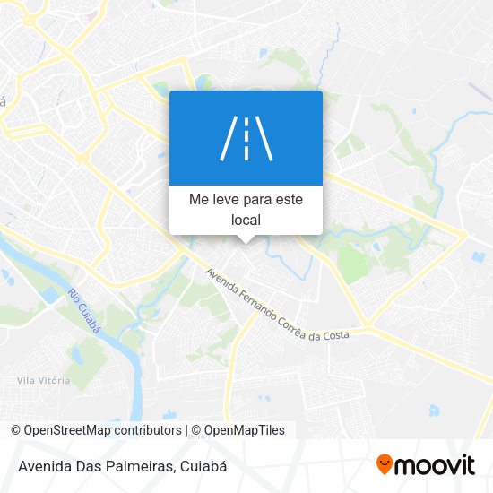 Avenida Das Palmeiras mapa