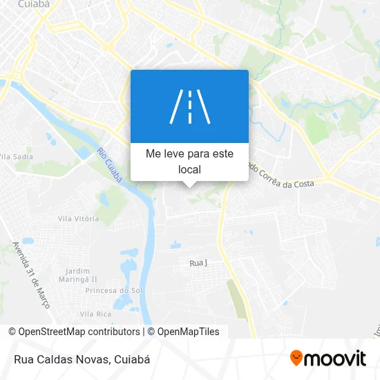 Rua Caldas Novas mapa