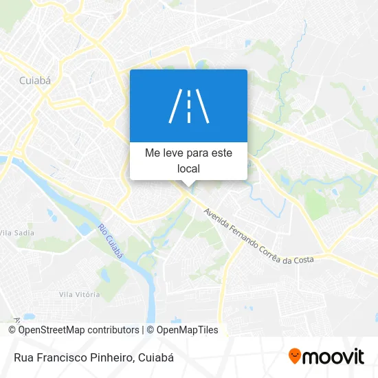 Rua Francisco Pinheiro mapa