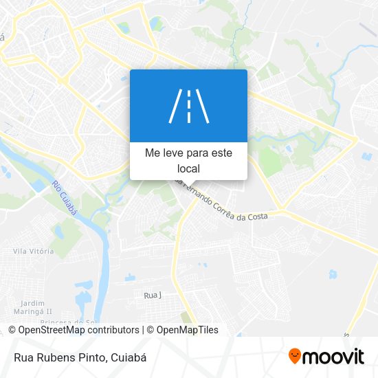 Rua Rubens Pinto mapa