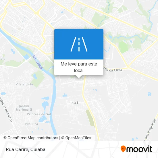 Rua Carire mapa