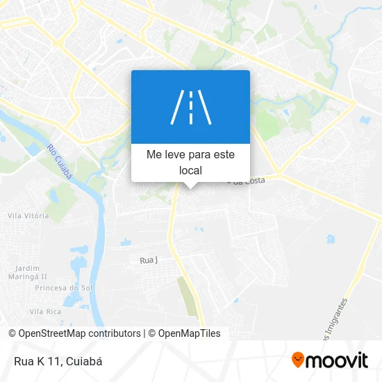 Rua K 11 mapa