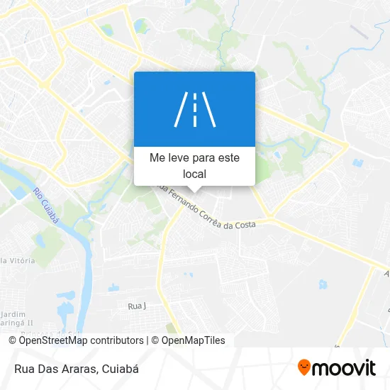 Rua Das Araras mapa
