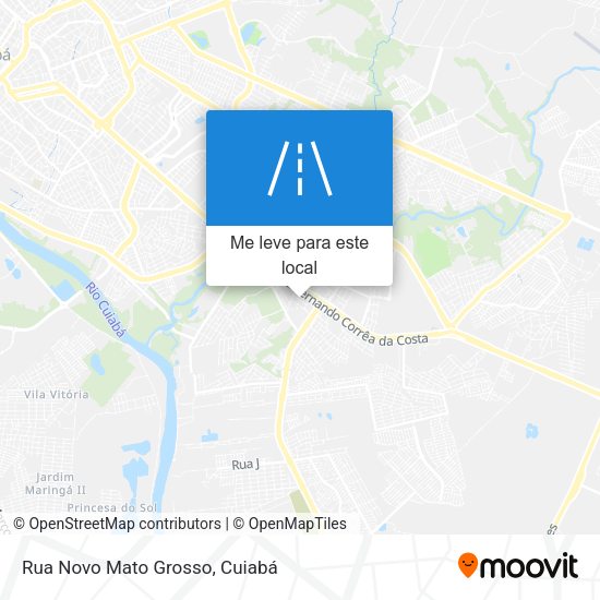 Rua Novo Mato Grosso mapa