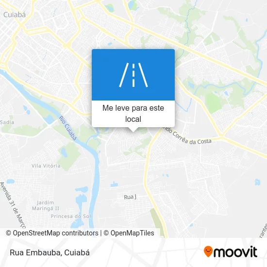 Rua Embauba mapa