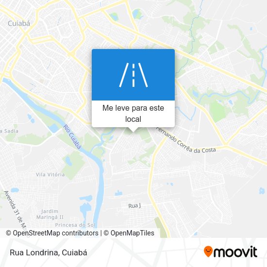 Rua Londrina mapa