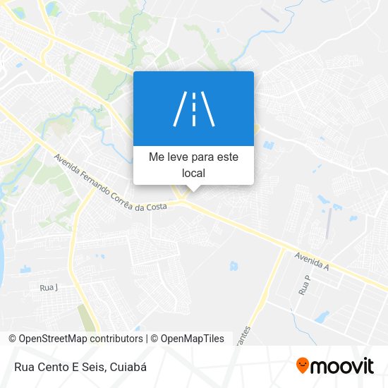 Rua Cento E Seis mapa