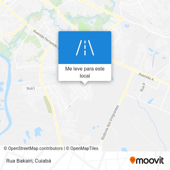 Rua Bakairi mapa