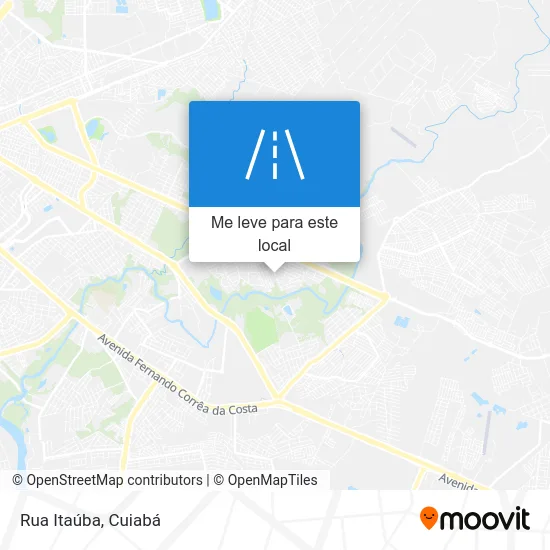Rua Itaúba mapa