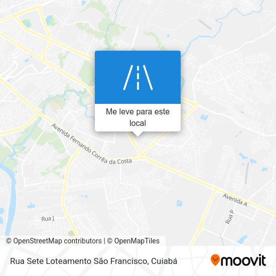 Rua Sete Loteamento São Francisco mapa