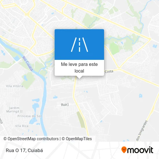 Rua O 17 mapa