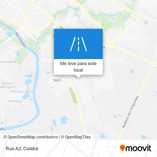 Rua A2 mapa