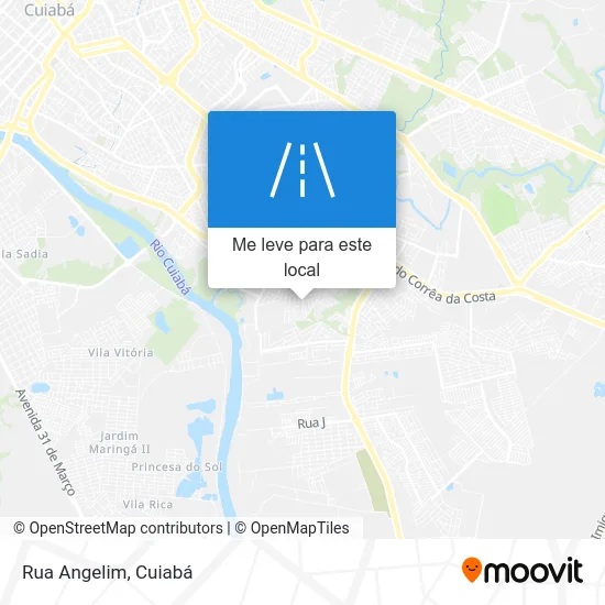 Rua Angelim mapa