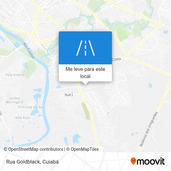 Rua Goldblack mapa
