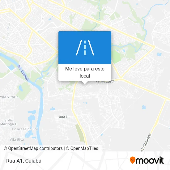 Rua A1 mapa