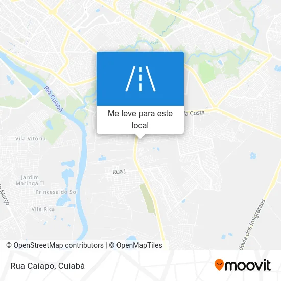 Rua Caiapo mapa
