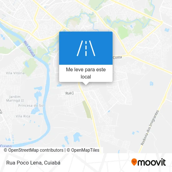 Rua Poco Lena mapa
