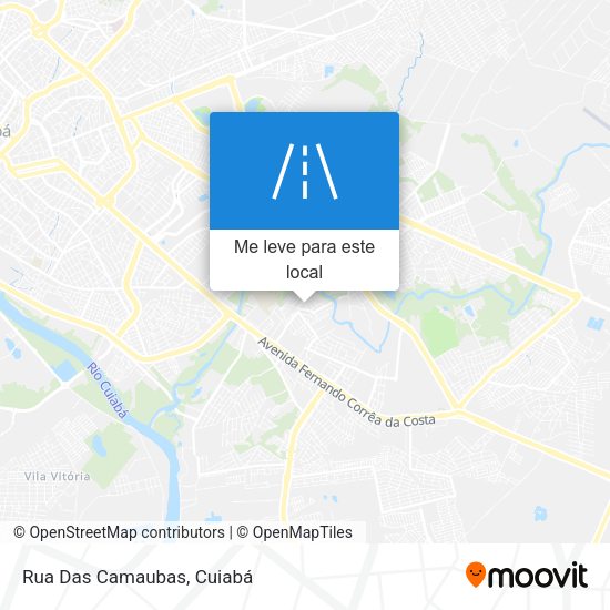 Rua Das Camaubas mapa