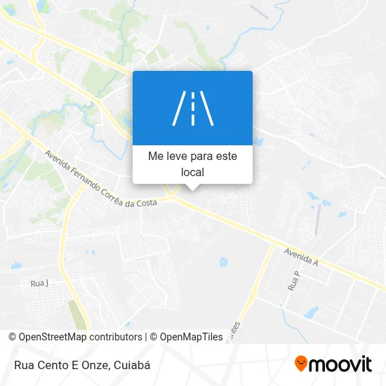 Rua Cento E Onze mapa