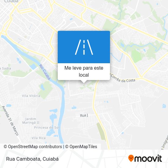 Rua Camboata mapa