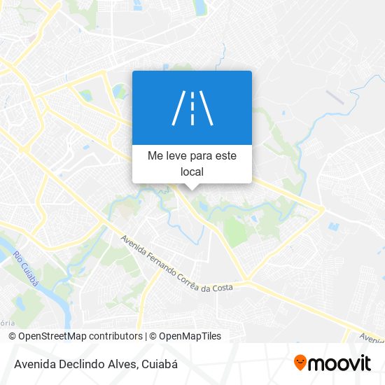 Avenida Declindo Alves mapa