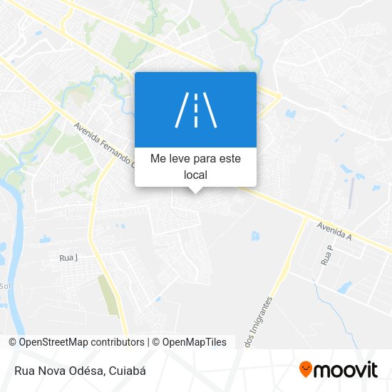 Rua Nova Odésa mapa